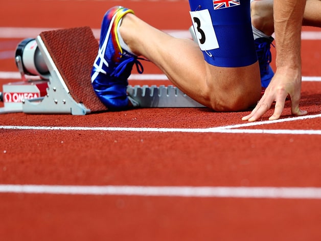 amsterdam-netherlands---july-07--rhys-williams-of-great-britain-in-the-starting-blocks-ahead-of-hi
